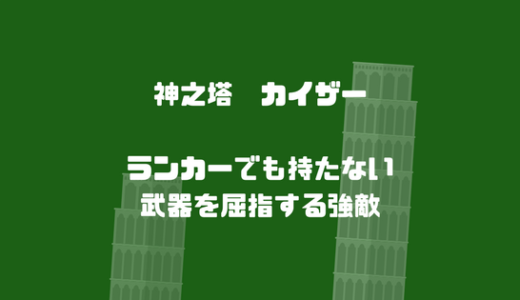 カイザーのイベントリーがやはり強い、ランカーですらも持っていない