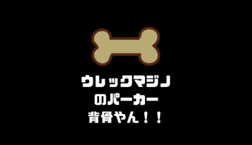 ウレックマジノのロングパーカーの模様は地味に背骨だった!?ww